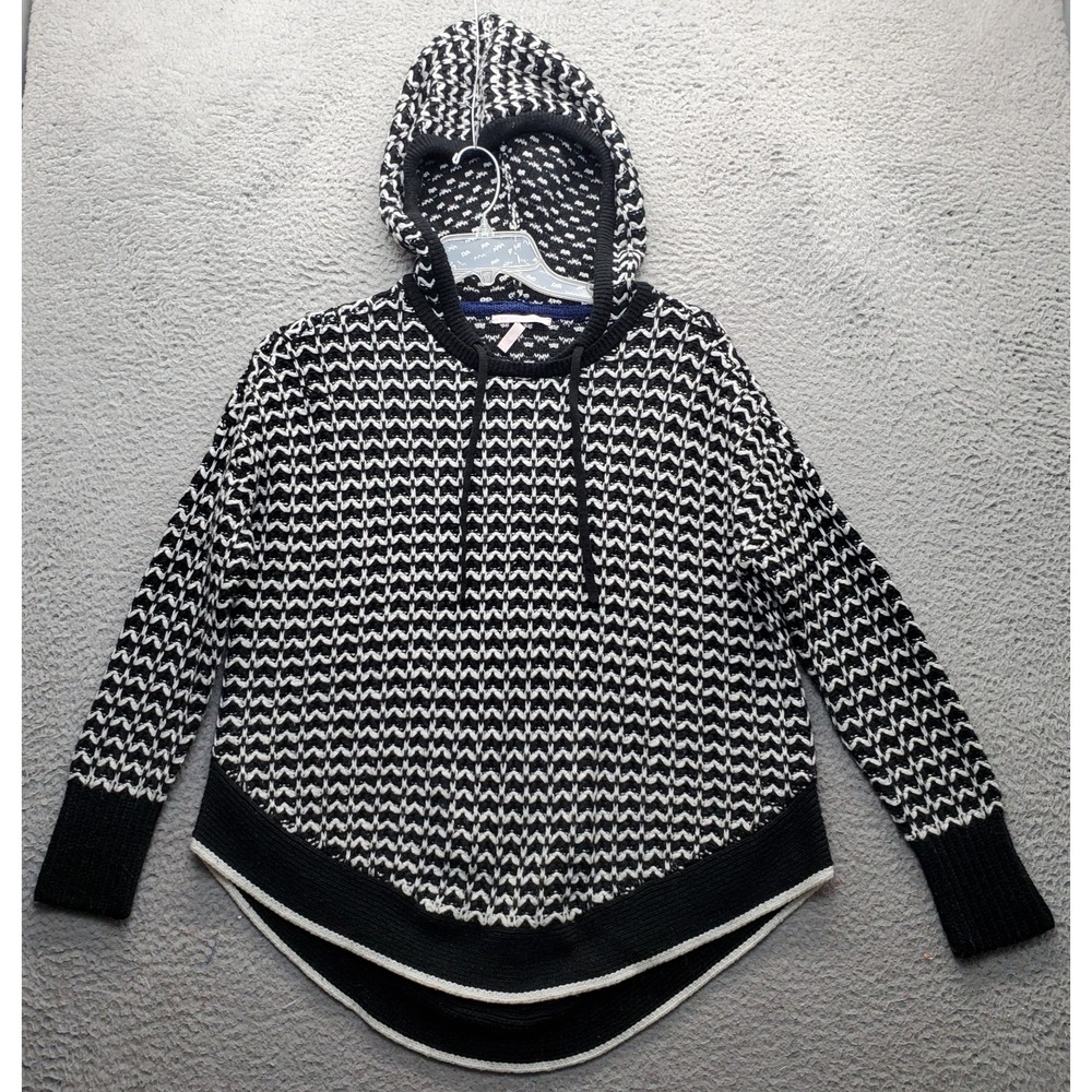 Victoria's Secret Sweater Womens XS Multi Acrylic Hooded Raglan Sleeve‎ Pullover